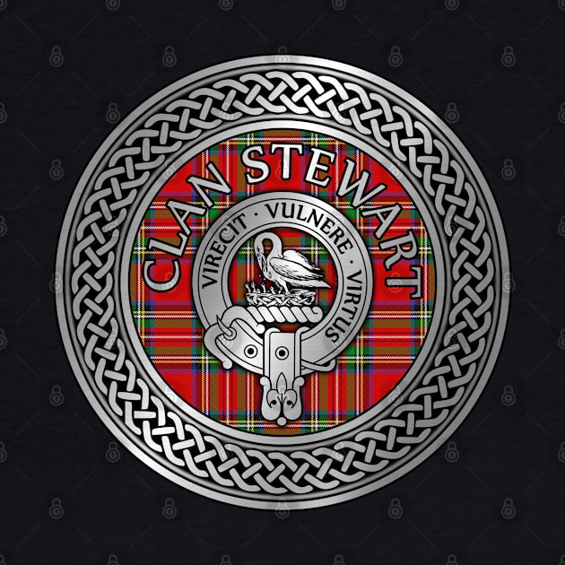 Clan Stewart Crest & Tartan Knot by Taylor'd Designs